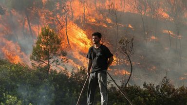 Holidaymaker tells of 'apocalyptic' scenes on Greek island as PM warns of more wildfires this summer