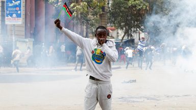 Tear gas used to break up anti-government protests in Nairobi