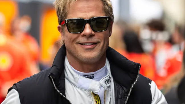 Brad Pitt is ageing in reverse as he reveals spiky new hairdo for F1 film