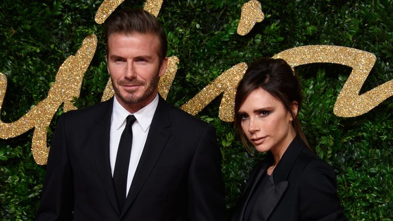 David and Victoria Beckham recreate purple wedding look for 25th anniversary