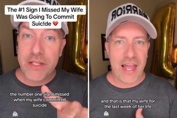 Man Who Lost His Wife To Suicide Movingly Shares 'Biggest Sign' He Missed