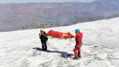 Climber's body found frozen in ice 22 years after he went missing in Peru