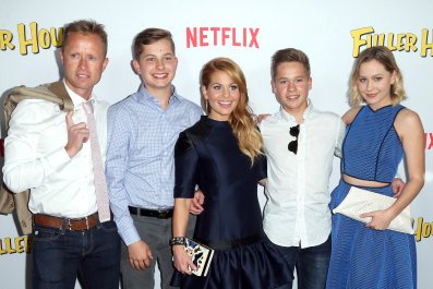 Candace Cameron Bure's 2 Adult Sons Tower Over Her in Cute Family Photo