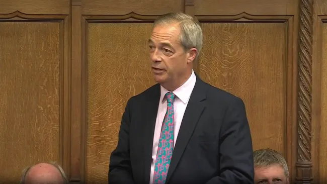 Farage uses first speech to insult ex-speaker as new parliament meets