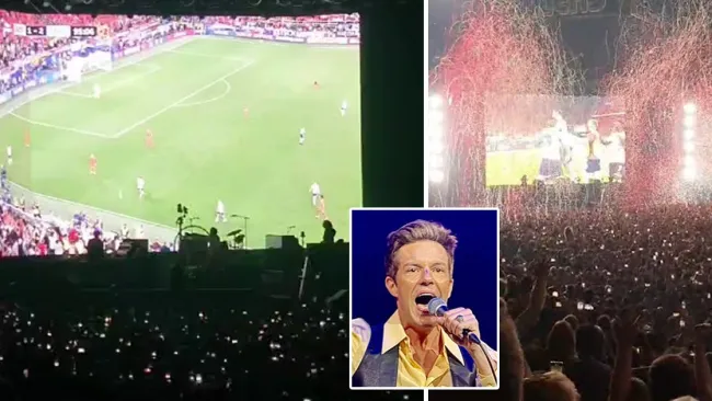 The Killers stun fans with ‘incredible’ moment by pausing gig to show England’s semi-final victory 