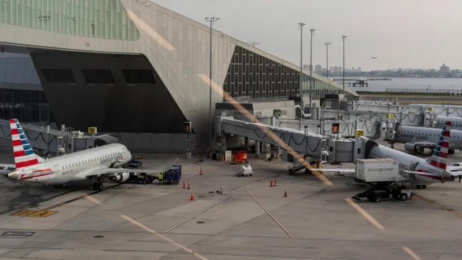 Flights grounded at New York’s JFK and LaGuardia airports over thunderstorms