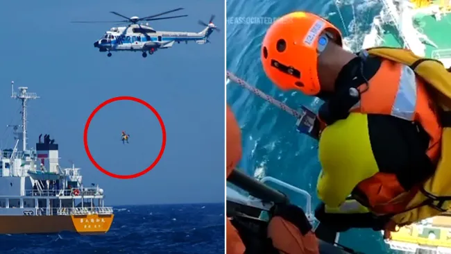 Woman swept out to sea in rubber ring found alive after 36 hours