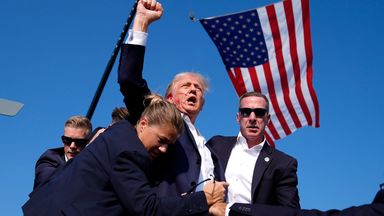 In pictures: Gunman fires multiple shots at Trump rally