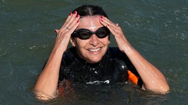 Paris mayor swims in River Seine to prove cleanliness ahead of Olympics