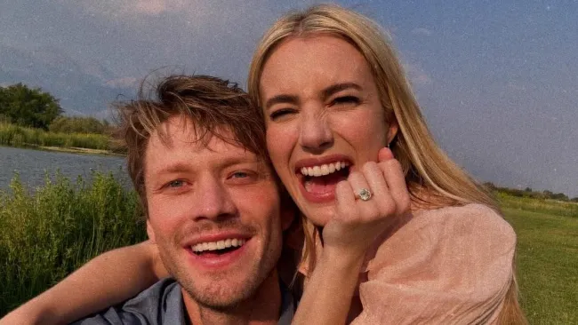 Emma Roberts flashes huge diamond ring as she announces engagement to Cody John