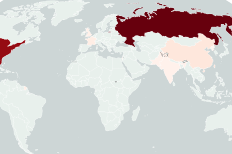 Map Shows Nuclear Powers Around the World