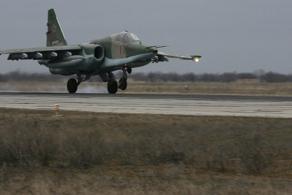 Ukraine Shoots Down Russian Su-25 Jet