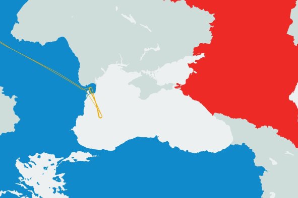 Map Shows NATO Spy Flights Skirting Russia's Black Sea Borders