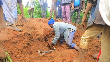 At least 229 dead after landslides in Ethiopia - as people killed while trying to save those buried under mud