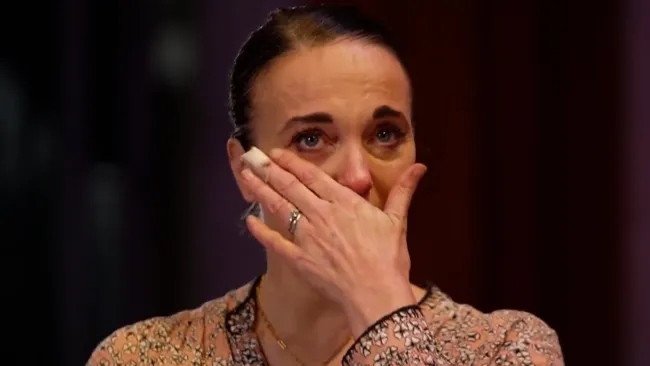 Amanda Abbington in tears as she addresses Strictly scandal for first time on TV