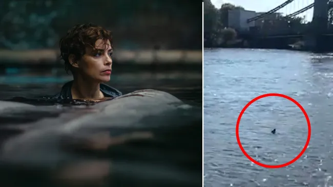 Terrifying Netflix film ‘comes to life’ after ‘shark’ spotted in River Thames