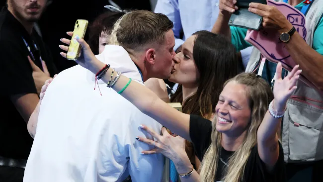 Adam Peaty and Holly Ramsay’s whirlwind romance as she and his son support him after Olympic win