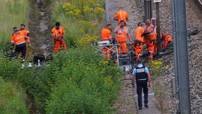 Vandals target French telecoms network as far-left activist arrested over rail attacks ahead of Paris Olympics