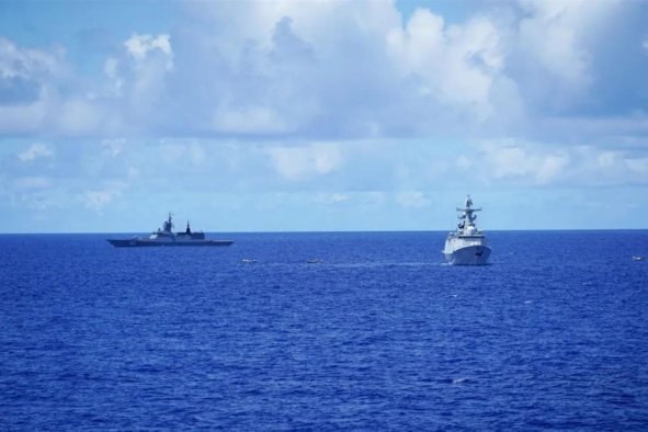 Photos Show U.S. Ally's Intercepts of Russian and Chinese Ships