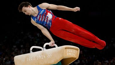 US gymnast Stephen Nedoroscik goes viral as 'pommel horse guy' at Paris Olympics