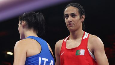 Paris 2024: Boxer who failed gender eligibility test at world championships wins Olympic bout in 46 seconds after opponent quits