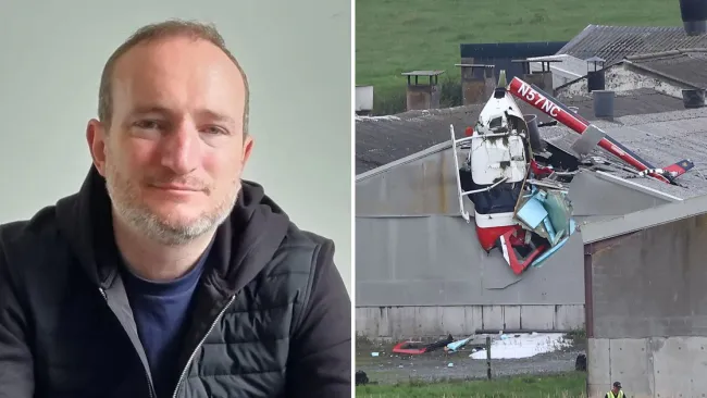 Tributes to dad-of-two killed after helicopter crashed into building