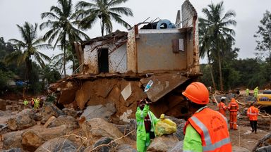 India landslides kill 166 people - with over 200 others missing