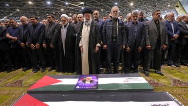 Fears of escalation build as funerals held for Hamas and Hezbollah leaders