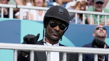 Olympics superfan Snoop Dogg sports full equestrian kit to watch dressage