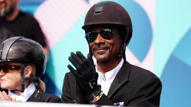 Snoop Dogg wears full-on horse riding gear to watch Olympic dressage