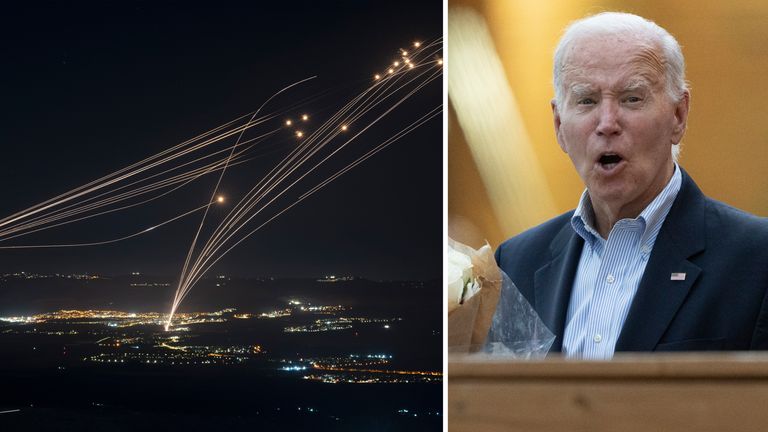 President Biden hopes Iran backs down from conflict with Israel - after Hezbollah fires rocket barrage from Lebanon