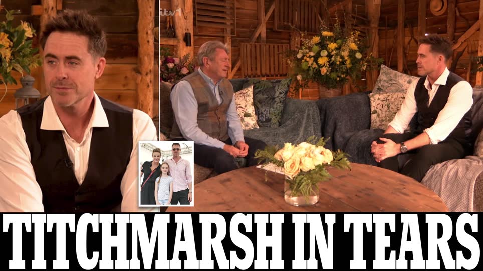 Alan Titchmarsh fights back tears as The Crown star James Murray appears on Love Your Weekend with an emotional tribute to his late daughter