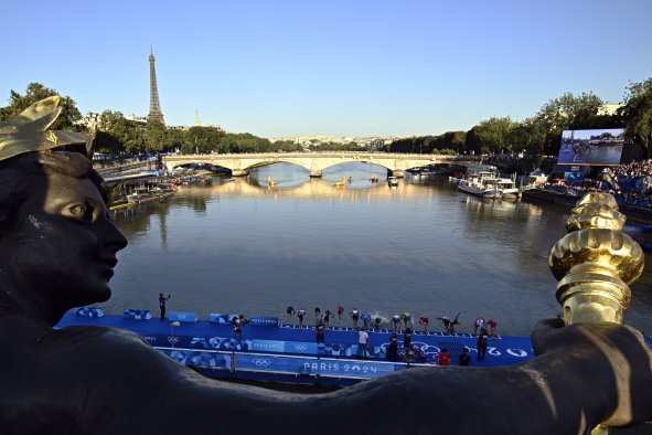 Olympic Swimming Canceled Again as Seine Too Polluted