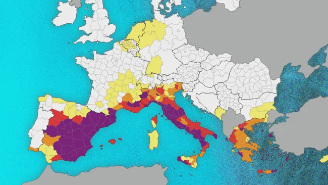 Map reveals European holiday destinations where heat deaths risk spiking