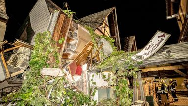 Two killed and several trapped after hotel collapses in Germany