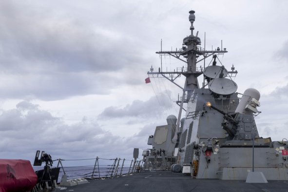 U.S. Destroyer Hints at Encounter With Russia, China Near Guam