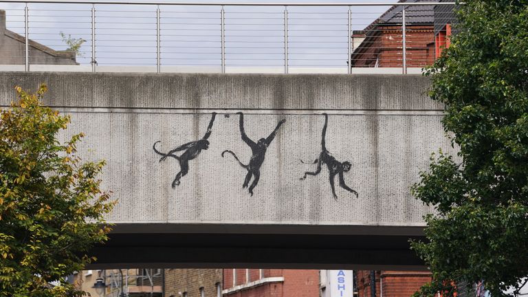 Banksy reveals third new artwork in London this week