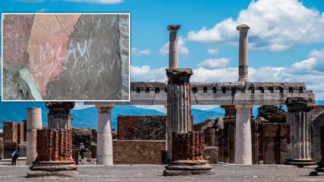 British tourist sparks outrage scrawling family’s initials on world heritage site