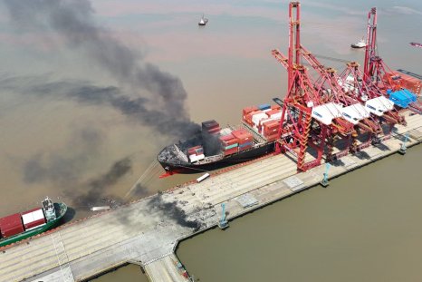 Video Shows Cargo Ship Container Exploding in Busy Port