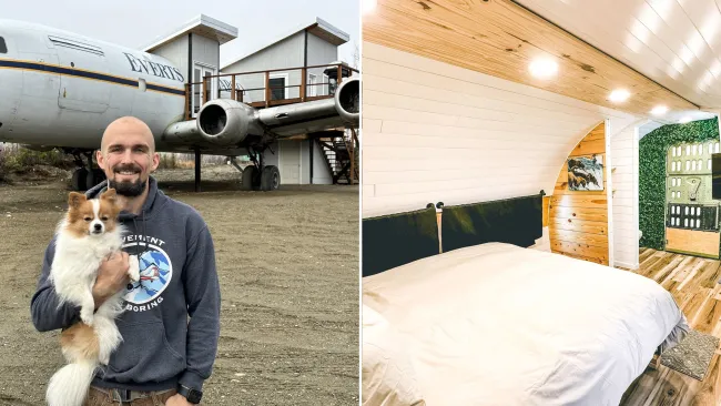 I bought two old planes and transformed them into a swanky £450-a-night Airbnb