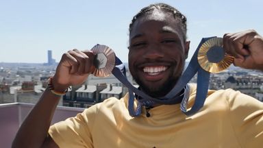 Paris Olympics: World's fastest man Noah Lyles happy to carry weight of medals - and a bigger mission