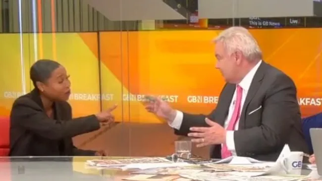 Eamonn Holmes orders GB News guest to ‘not lecture him’ in fiery Union Jack debate 