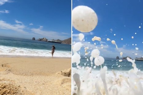 Woman Tries To Capture Idyllic Beach Moment, Mother Nature Has Other Ideas