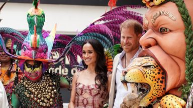 Prince Harry and Meghan arrive in Colombia after vice president 'moved' by Netflix documentary