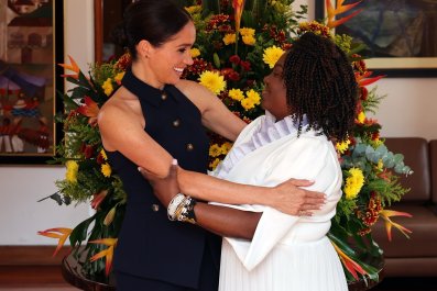 Prince Harry and Meghan Arrive for Colombia Tour