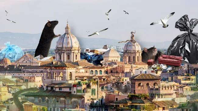 Rome is now a ‘jungle’ of snakes and rats due to overflowing rubbish, expert says