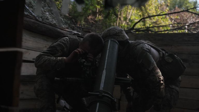 'If we receive orders, we'll go': Ukrainian mortar team firing into Russia - and ready to join Kursk invasion