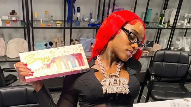 Rapper launches NSFW make-up line with ‘vulgar’ lip gloss names including ‘yellow discharge’