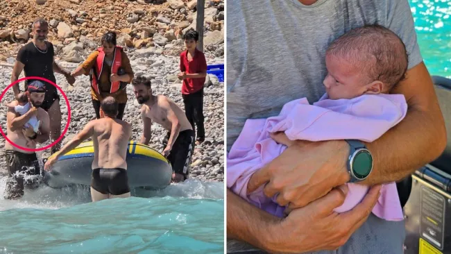 Newborn stranded on Greek island without water rescued after three days