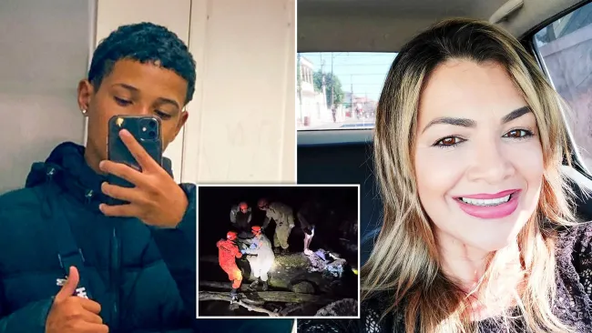 Boy, 16, dies trying to save aunt falling to her death from waterfall during selfie